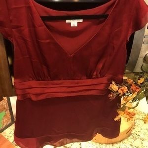 Holiday Ann Taylor LOFT Top Holiday Shirt Blouse